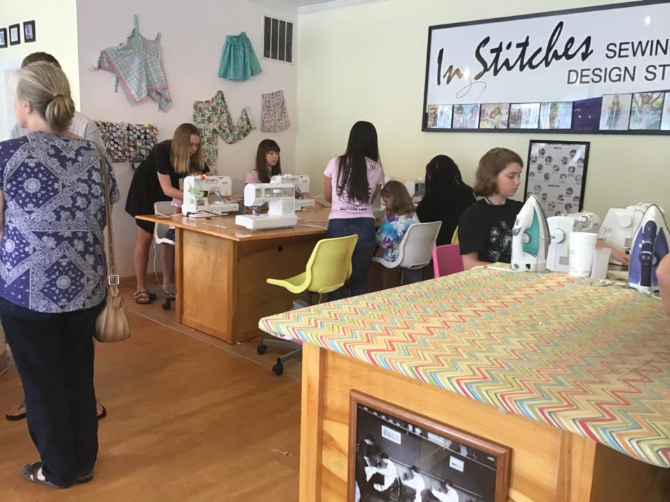 Our clients at our sewing studio
