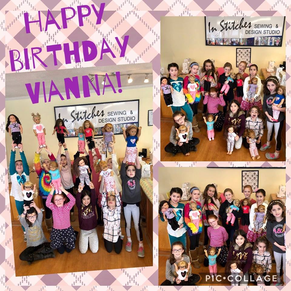 A photo of children celebrating the birthday of Vianna